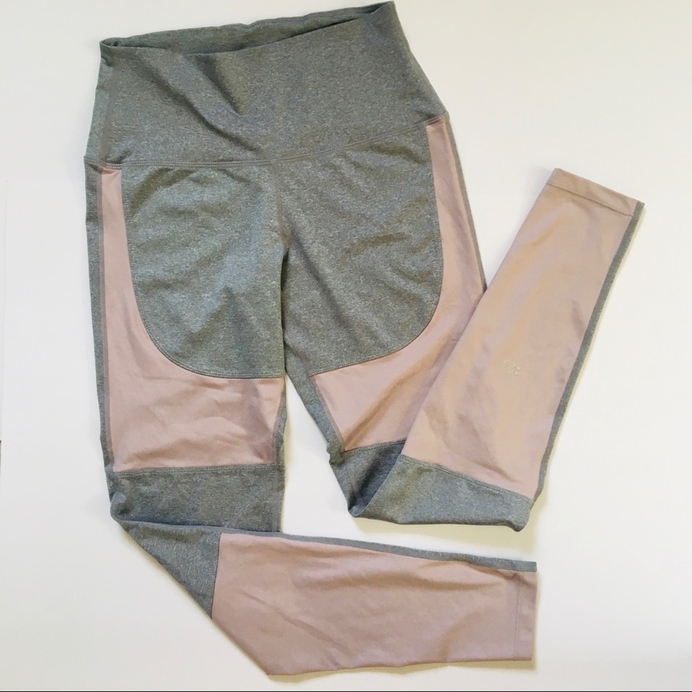 Grey and pink leggings